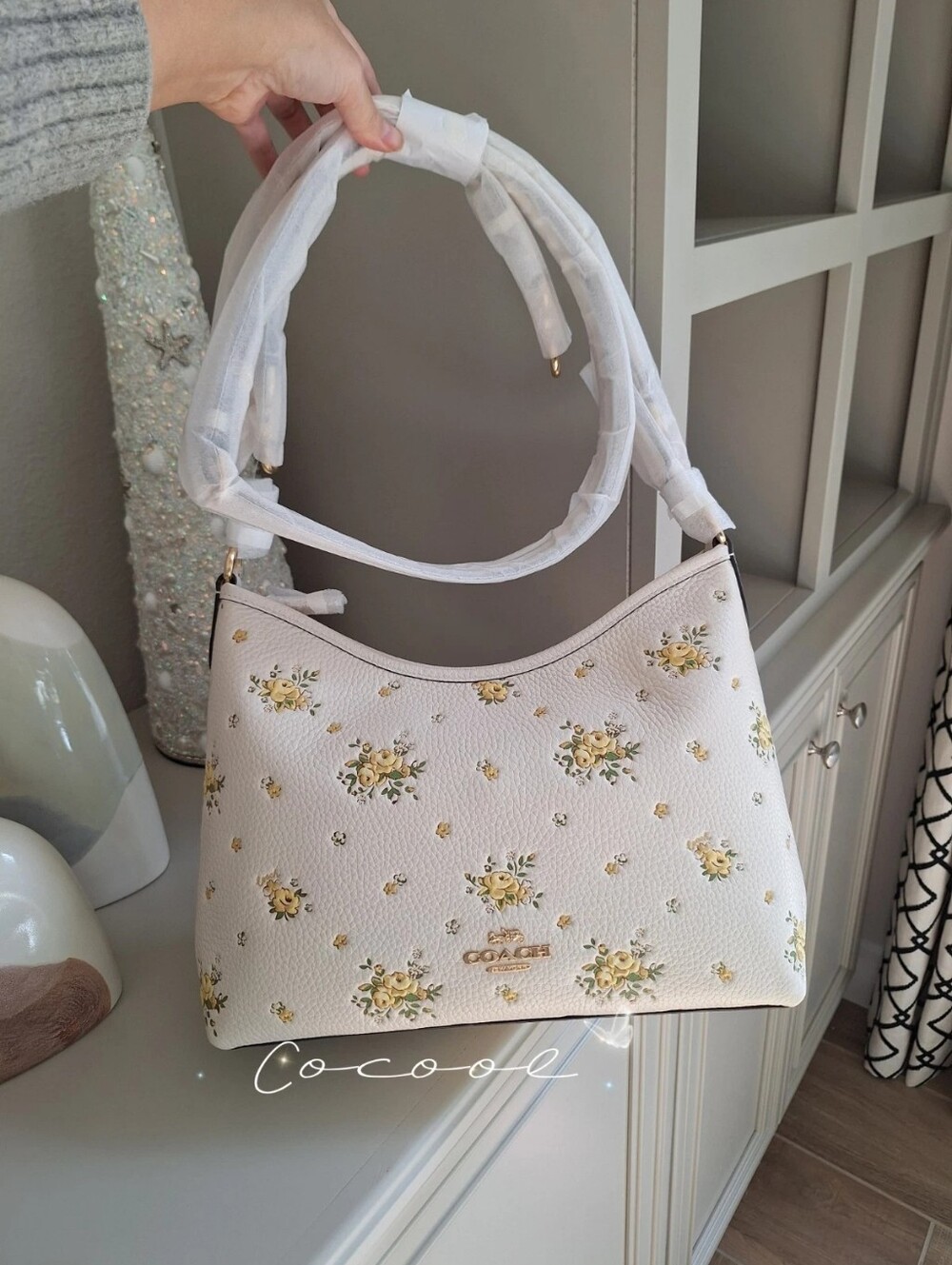 NWT Coach Laurel Shoulder Bag With Floral Print CAL43 New Packaged